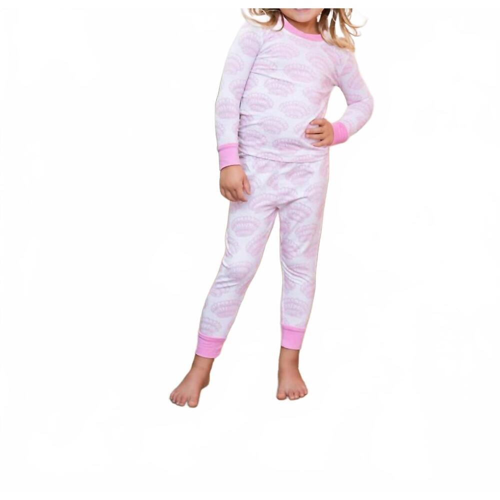 NEW SAIL TO SABLE kids shell pajamas in pink